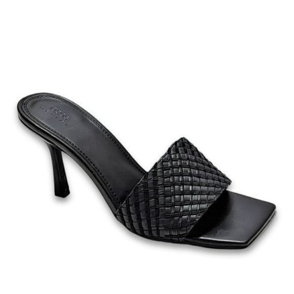 NWT ASOS Woven Slide on Sandals Heels - Picture 2 of 6